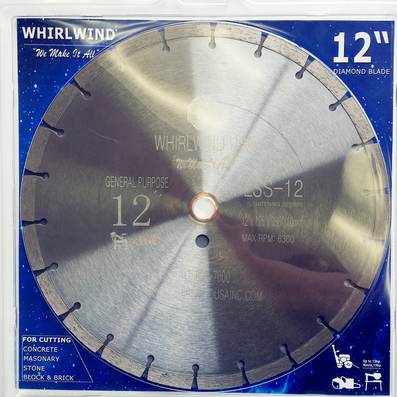 12" Diamond Saw Blades For Concrete Stone Brick Masonry 12"x.110"x.395"/10mm